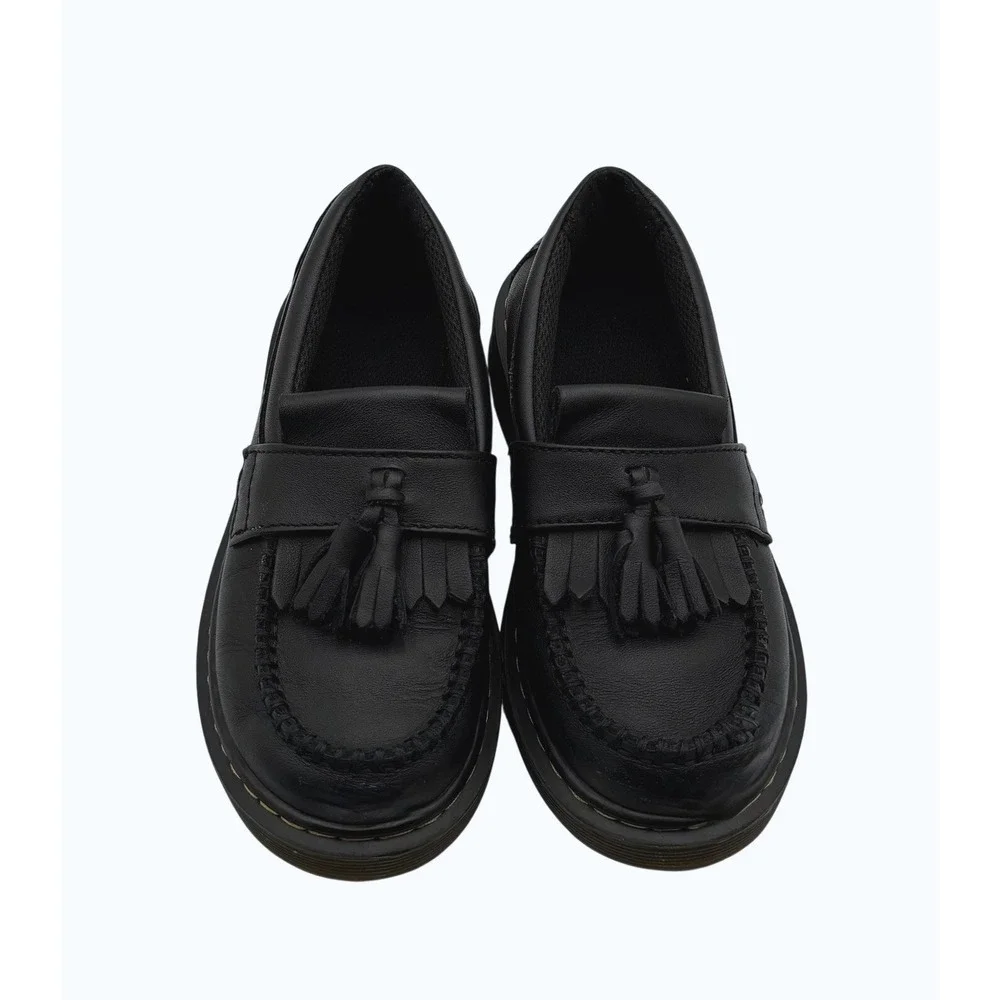 Dr Martens Adrian Black Leather Tassel Loafers Youth Kids US 13 EU 31 School Sho